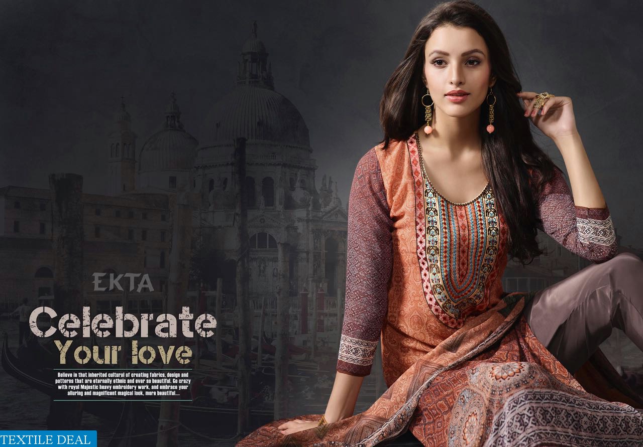 Ekta Ehsaas vol-14 Wholesale Ethnic Salwar kameez market